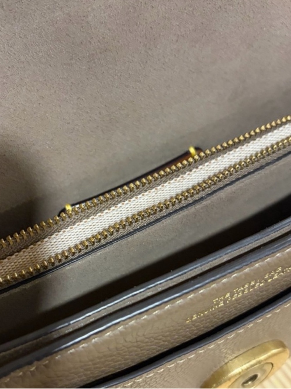 Coach Tabby Shoulder Bag 20 Polished Pebble Leather Brass Dark Stone - Picture 10 of 10
